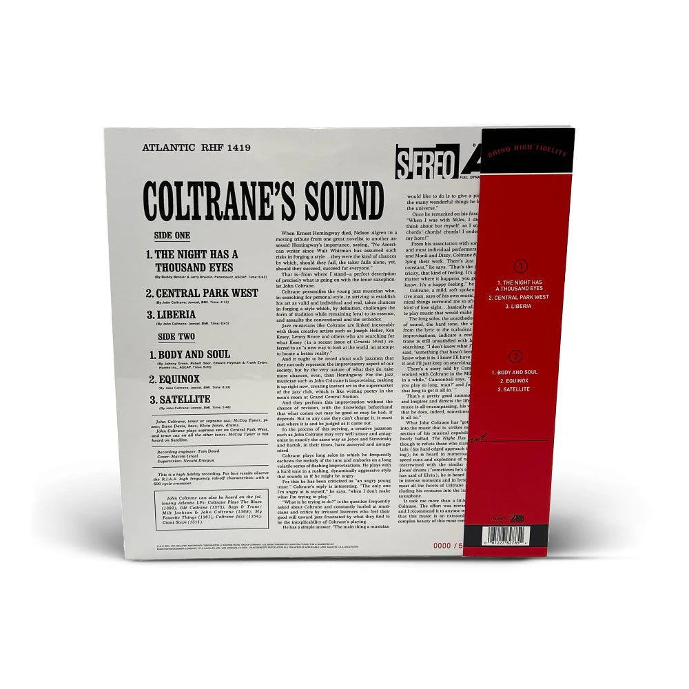 Coltrane's Sound (Rhino High Fidelity) Vinyl [LP] - Image 2