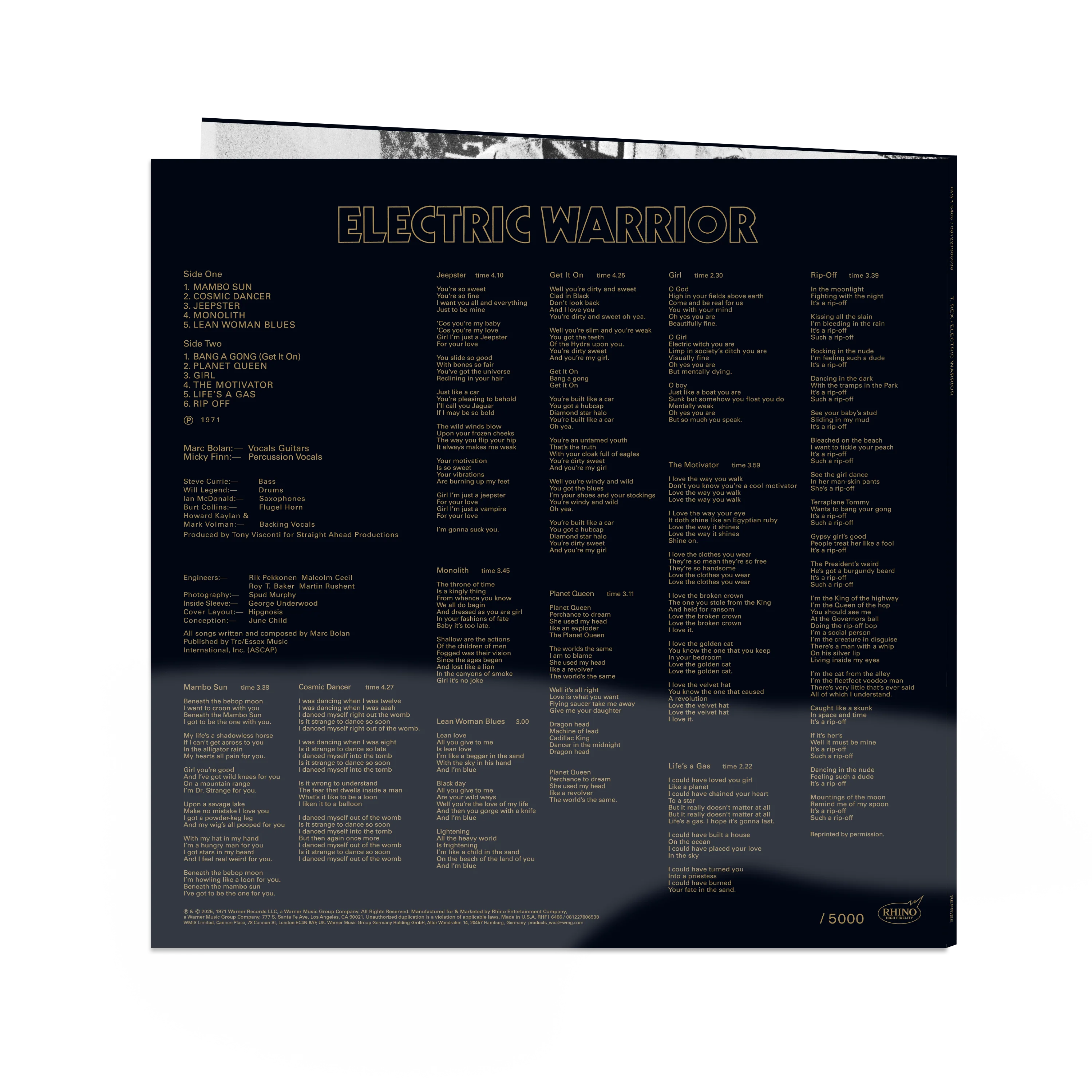 Electric Warrior (Rhino High Fidelity) Vinyl [LP] - Image 2