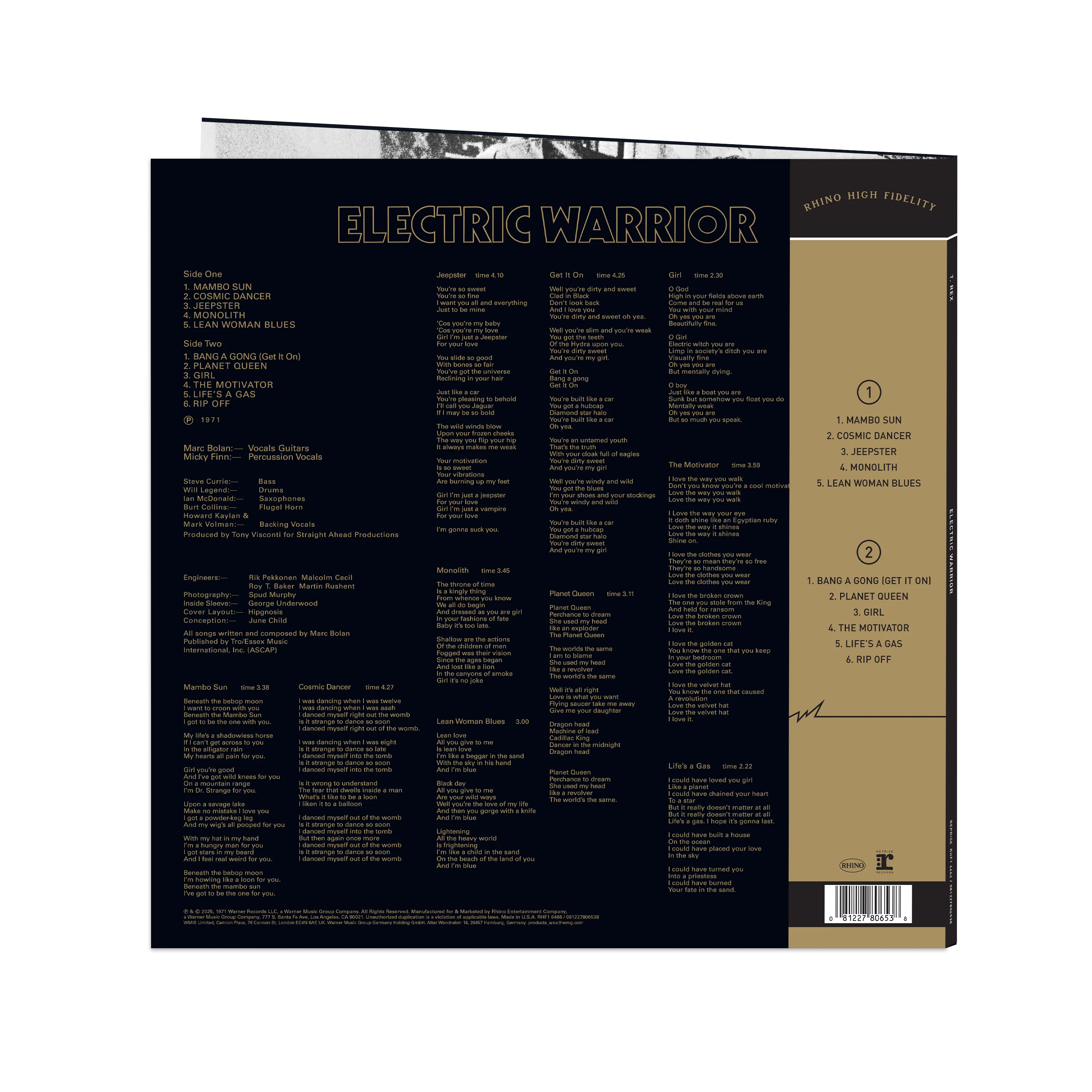 Electric Warrior (Rhino High Fidelity) Vinyl [LP] - Image 4