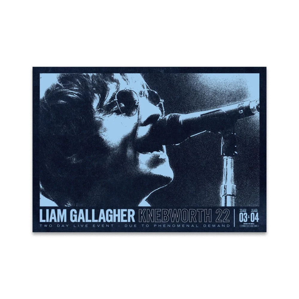 Knebworth 22 Live A2 Photo Print